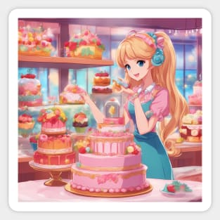 Anime Cake Extravaganza Sticker